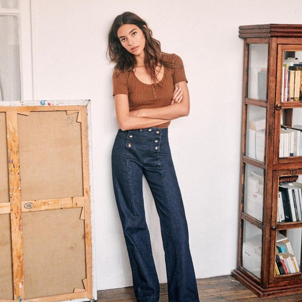 Sézane 1977 The New Parisien denim jeans 38/6